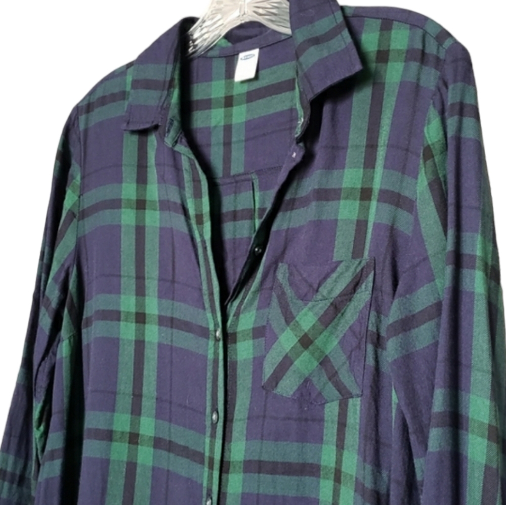 Old Navy Plaid Swing Dress NWOT - Picture 3 of 5